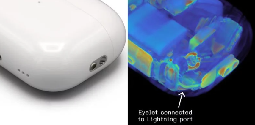 CT 扫描显示，苹果 AirPods Pro 2 充电盒的挂绳孔可能还是个天线