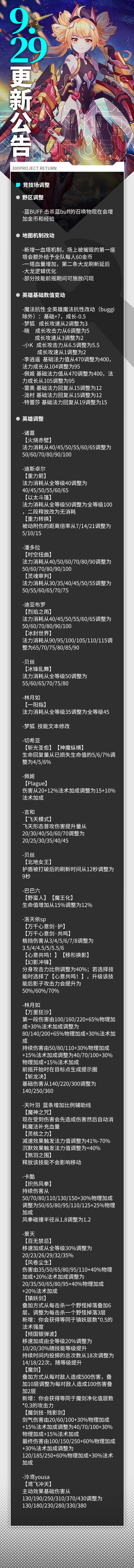 《300大作战》9月29日更新公告