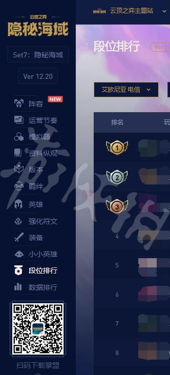 云顶之弈云顶之巅排名怎么看-云顶之巅排名查看方法