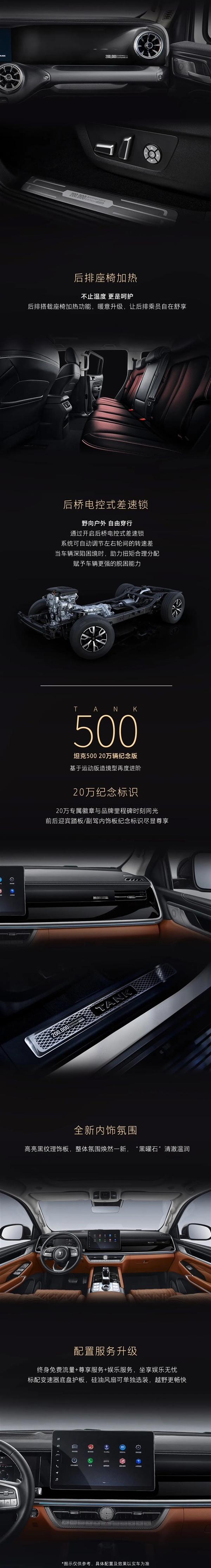 最畅销的国产硬派越野车 坦克300/500纪念版上市：22.8万起