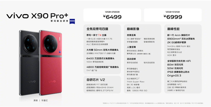 6499 元起，vivo X90 Pro+ 今日开启预售：1 英寸大底搭配骁龙 8 Gen2