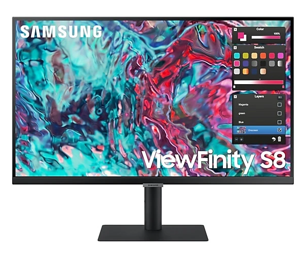 三星发布 ViewFinity S8UT 4K 显示器：双雷电 4 接口，支持分屏输入、菊花链串联