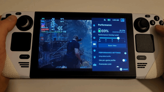 SteamDeck玩《生化危机4：重制版》部分场景完美60帧