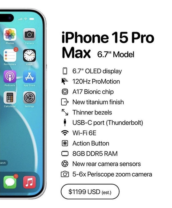 iPhone 15 Pro Max：影像升级，实现史上最强光学变焦