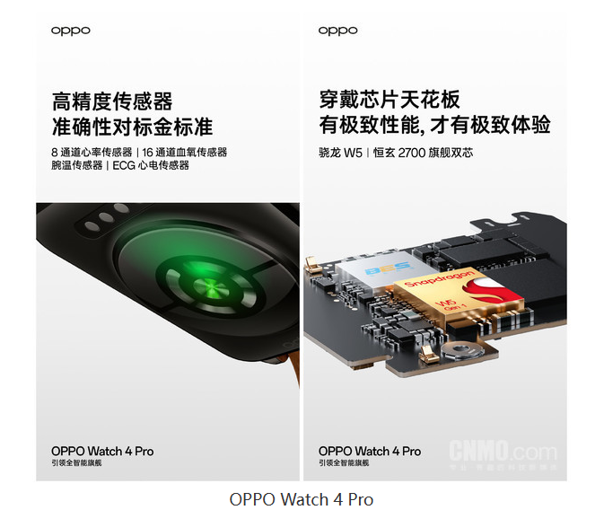 健康监测达新高度 OPPO Watch 4 Pro强大传感器揭秘