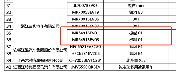 9月19日开启预订，极越01登上工信部公告