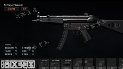 《暗区突围》MP5基础数据 MP5基础属性